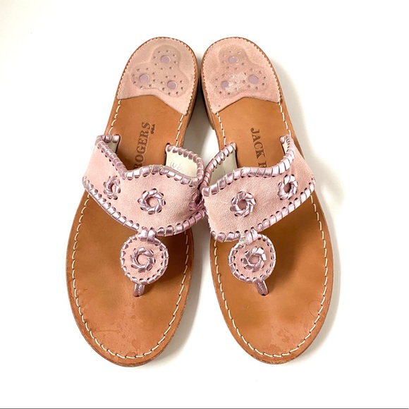 Jack Rogers Shoes - Jack Rogers Light pink & rose gold sandals | Size9